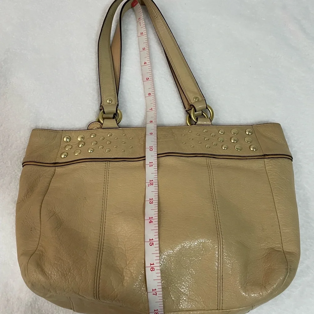 Coach East West Studded Tote
